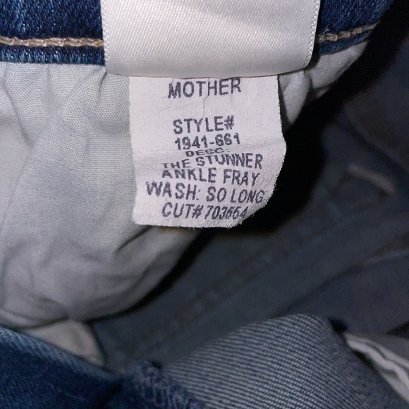 NWT MOTHER JEANS THE STUNNER ANKLE FRAY - Picture 5 of 9